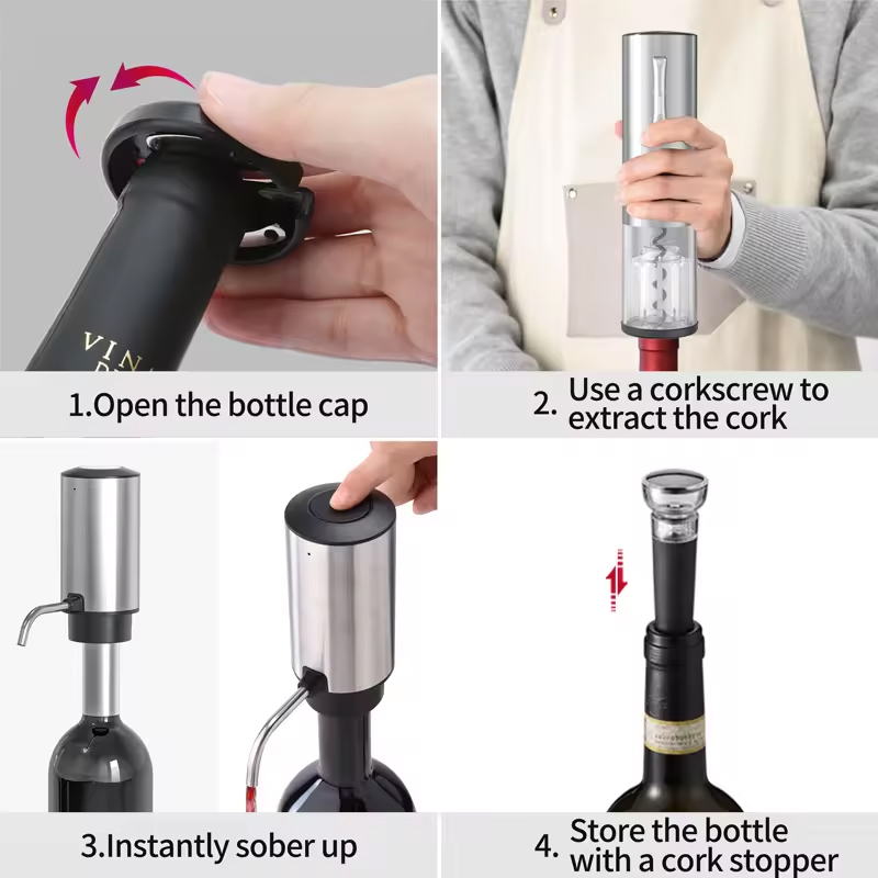 Wine Opener Electric - Набор электрических открывалок для вина 4-в-1