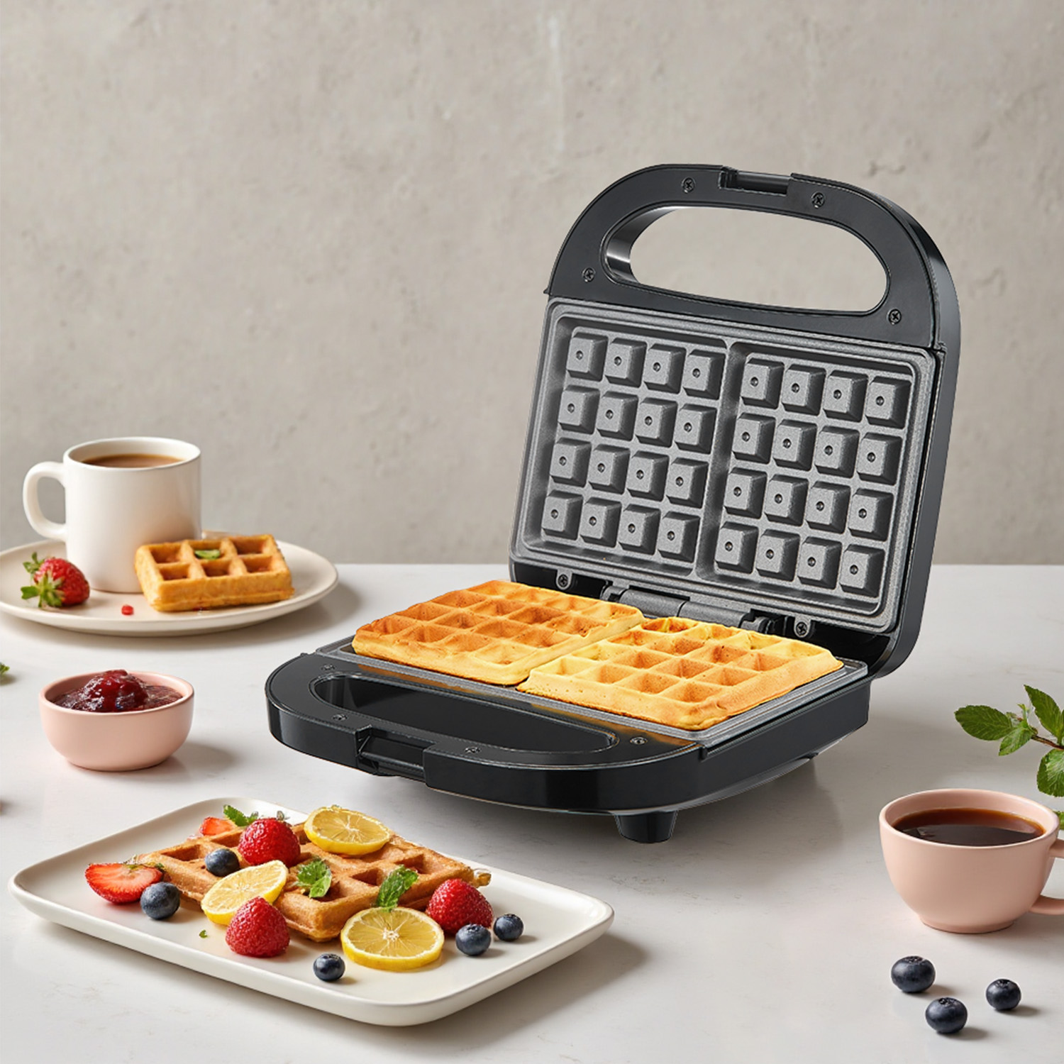 Waffle Iron Belgian - Электрическая вафельница для бельгийских вафель на