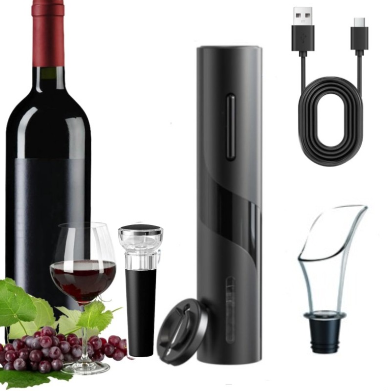 Wine Opener Electric - Перезаряжаемый многофункциональный электрический автоматический штопор, набор