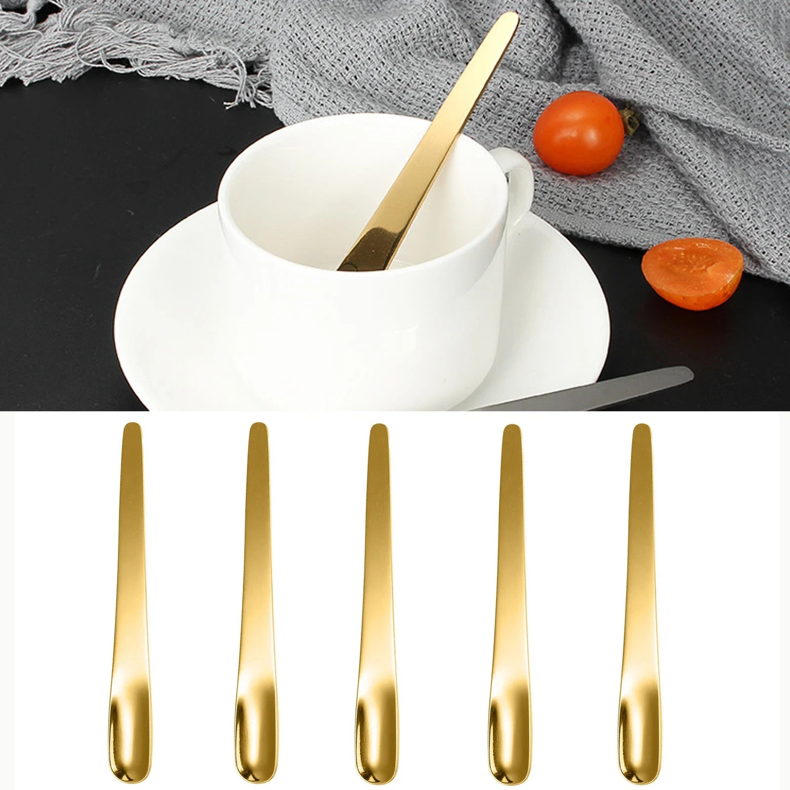 Kitchen Appliances Germany - 5 шт., кофейная ложка, нержавеющая сталь