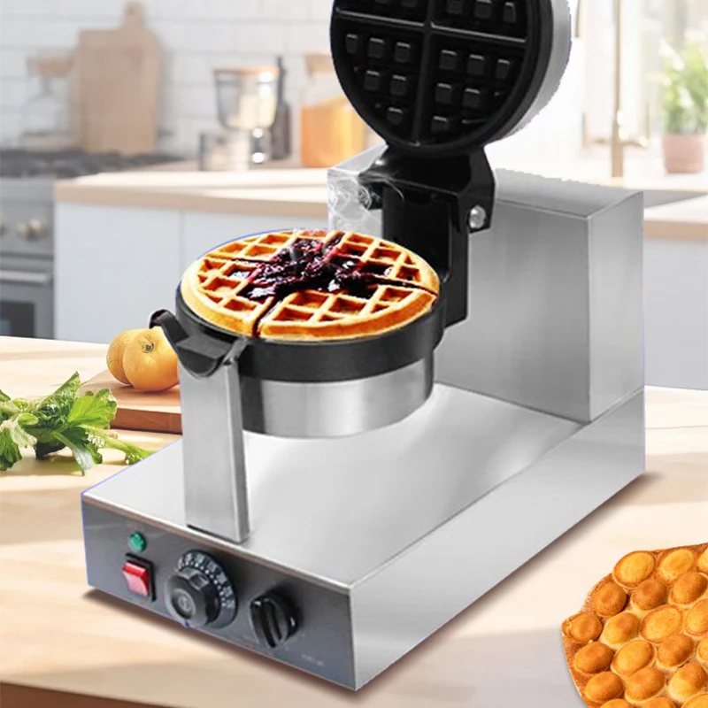 Waffle Iron Belgian - HF-8 Двойная вращающаяся бельгийская вафельница, утюг