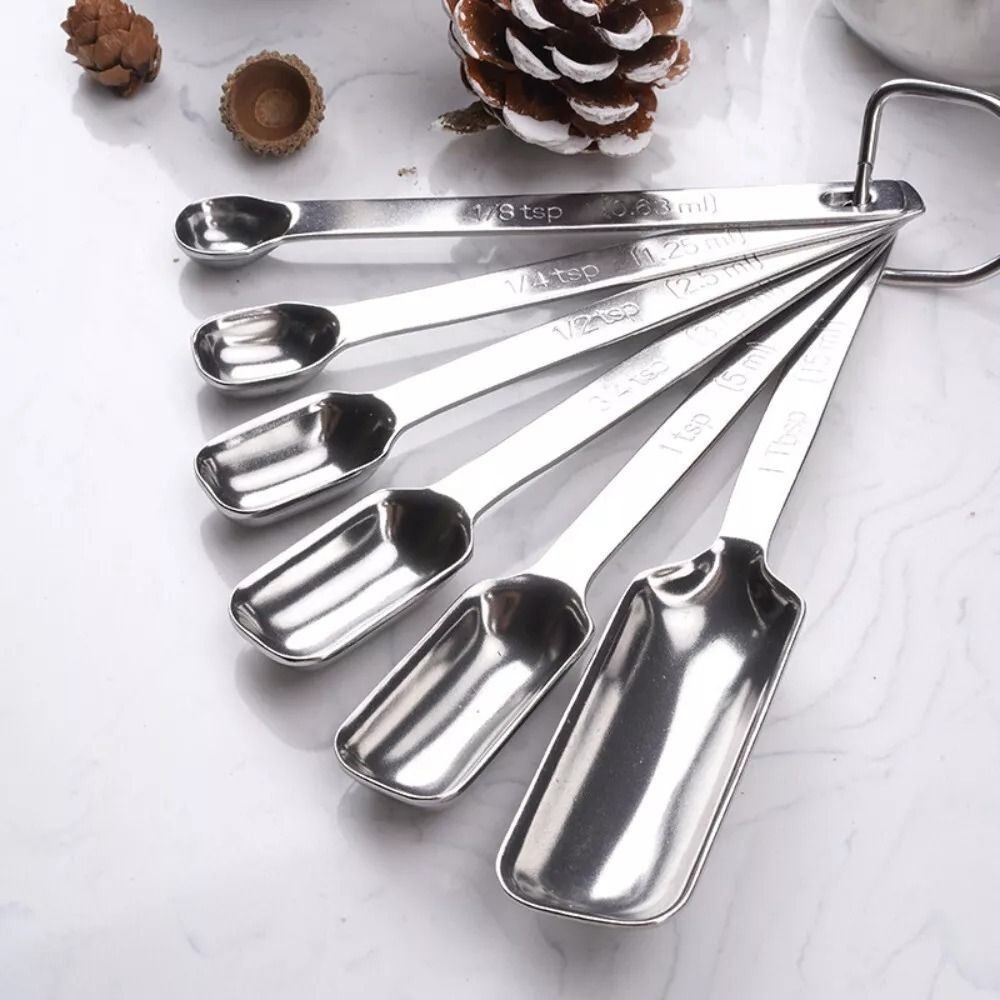 Kitchen Appliances Manufacturers - 6 шт., мерные ложки из нержавеющей