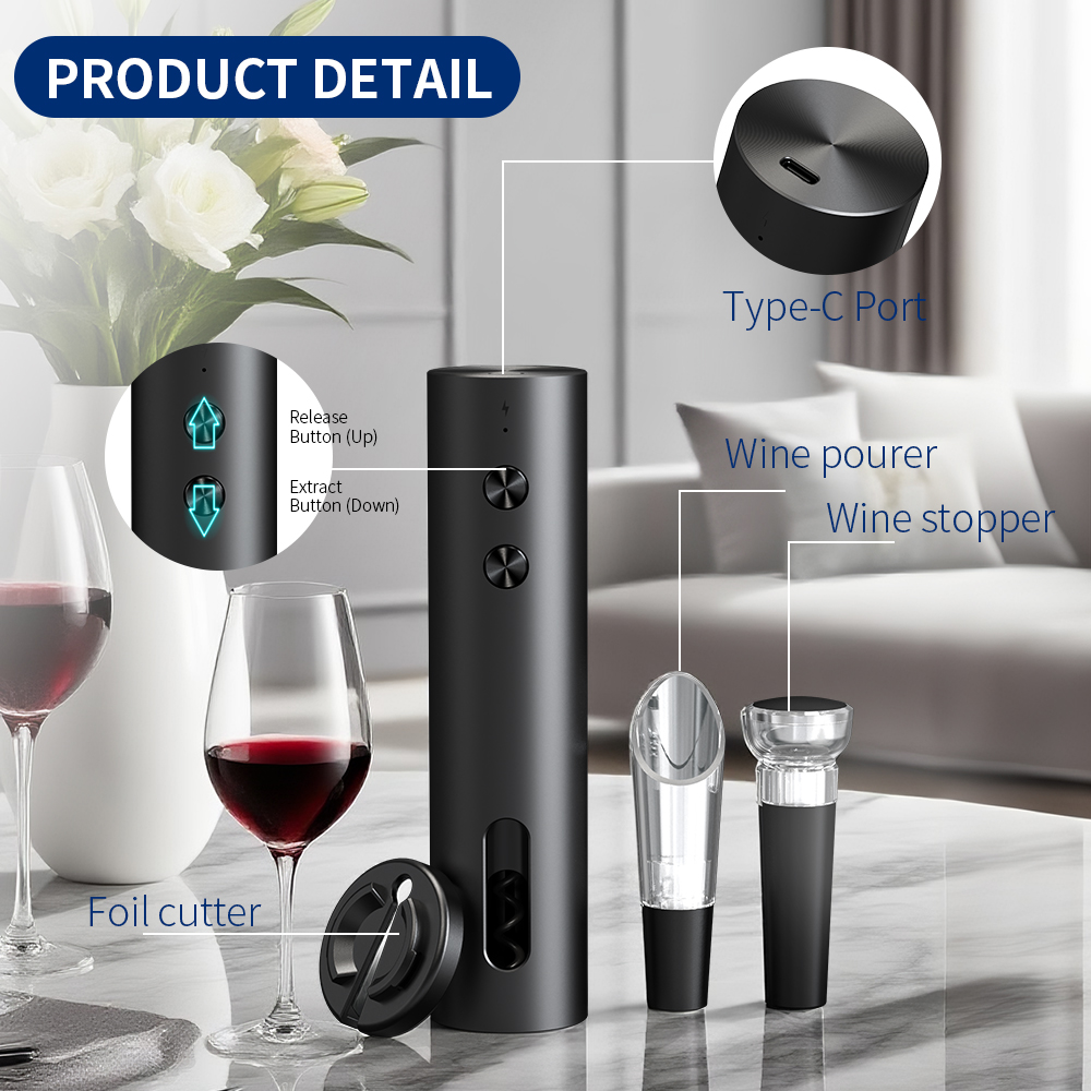 Набор электрических открывалок – обзор и цена Wine Opener Electric