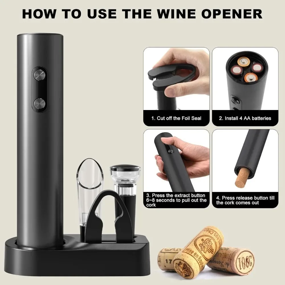 Электрическая открывалка для в – обзор и цена Wine Opener Electric