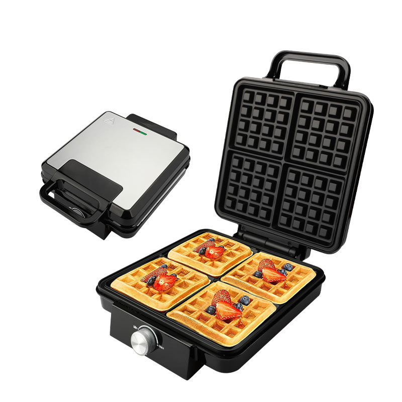 Вафельница Reemix для 4 бельги – обзор и цена Waffle Iron Belgian