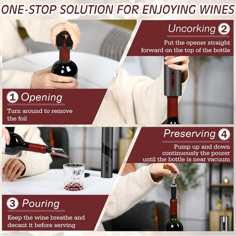 Перезаряжаемый многофункционал – обзор и цена Wine Opener Electric