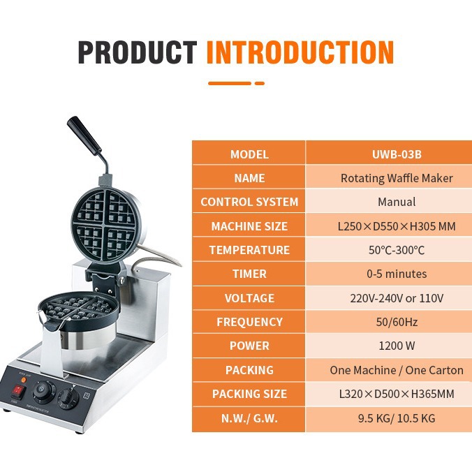 Цифровая вращающаяся вафельниц – обзор и цена Waffle Iron Belgian