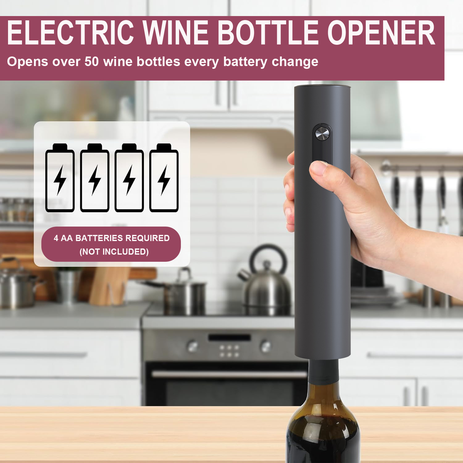 Электрическая открывалка для в – обзор и цена Wine Opener Electric